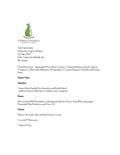 Yale Honorary Degree Menu